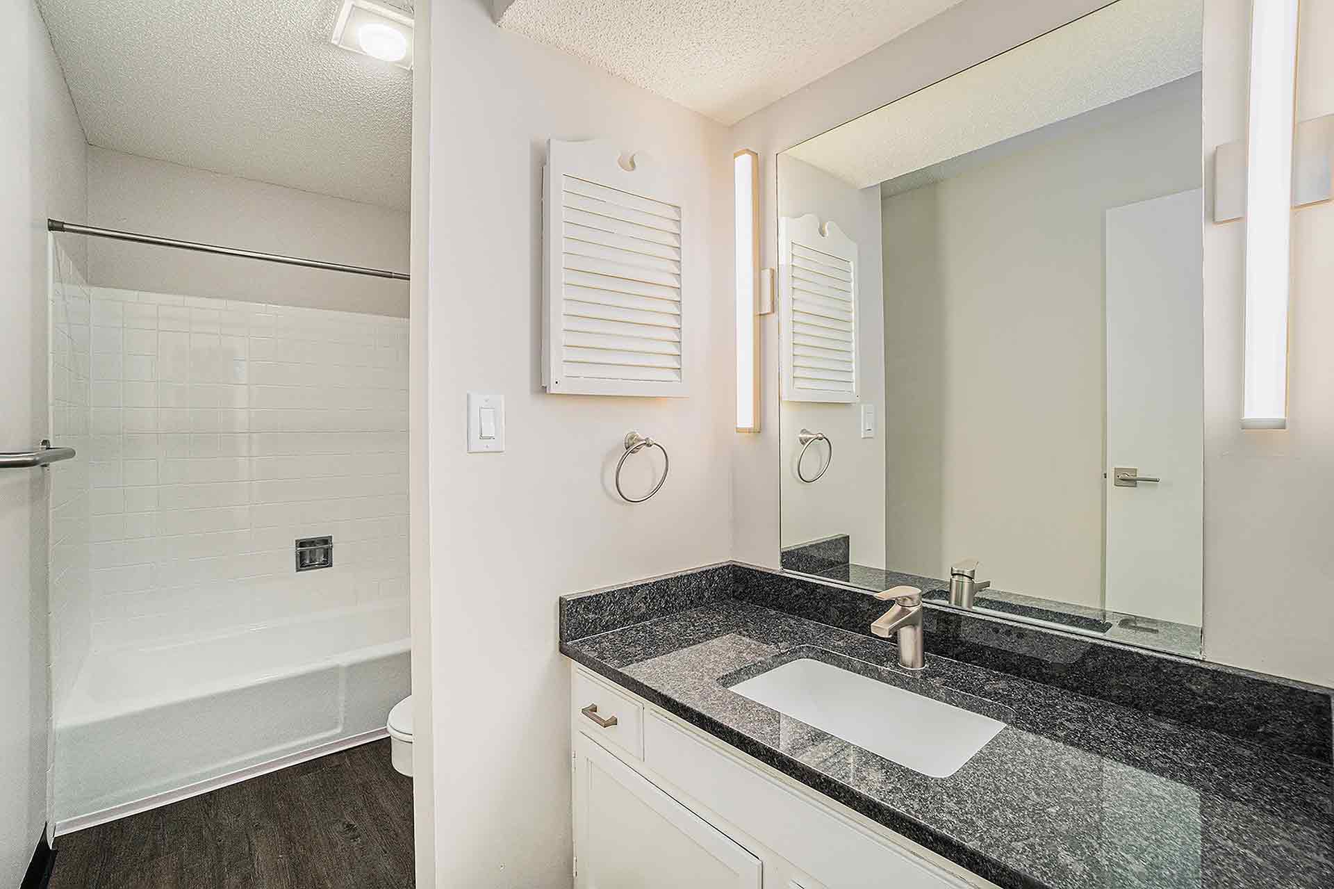 Corinth paddock interior bathroom in Corinth Communities, Prairie Village, Kansas.